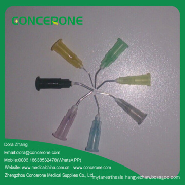 Disposable Irrigation Needle for Dental Syringe Pre-Bent Flow Tip